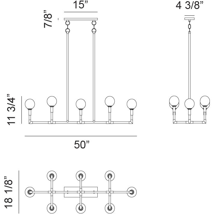 Candlestix 8 Light 18.13 inch Aged Gold Brass Chandelier Ceiling Light in Aged Gold Brass and Opal Glass