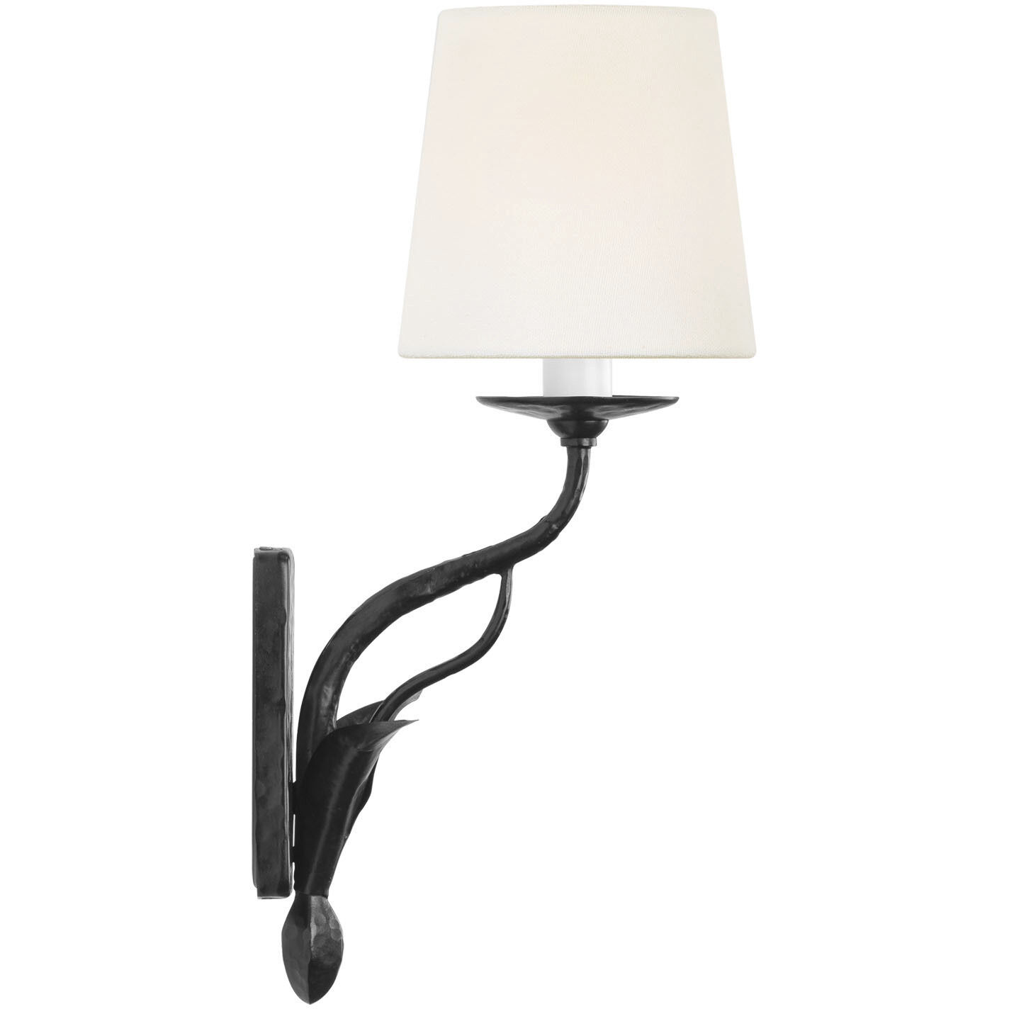 Chapman & Myers Amalfi LED 5 inch Waxed Black Sconce Wall Light
