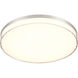 Vantage LED 13 inch Brushed Nickel Flush Mount Ceiling Light, Outdoor