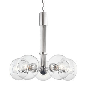 Margot 5 Light 25 inch Polished Nickel Chandelier Ceiling Light