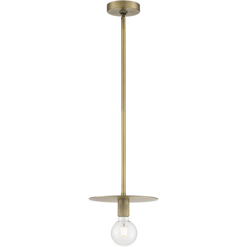 Bizet 1 Light 10 inch Vintage Brass Pendant Ceiling Light