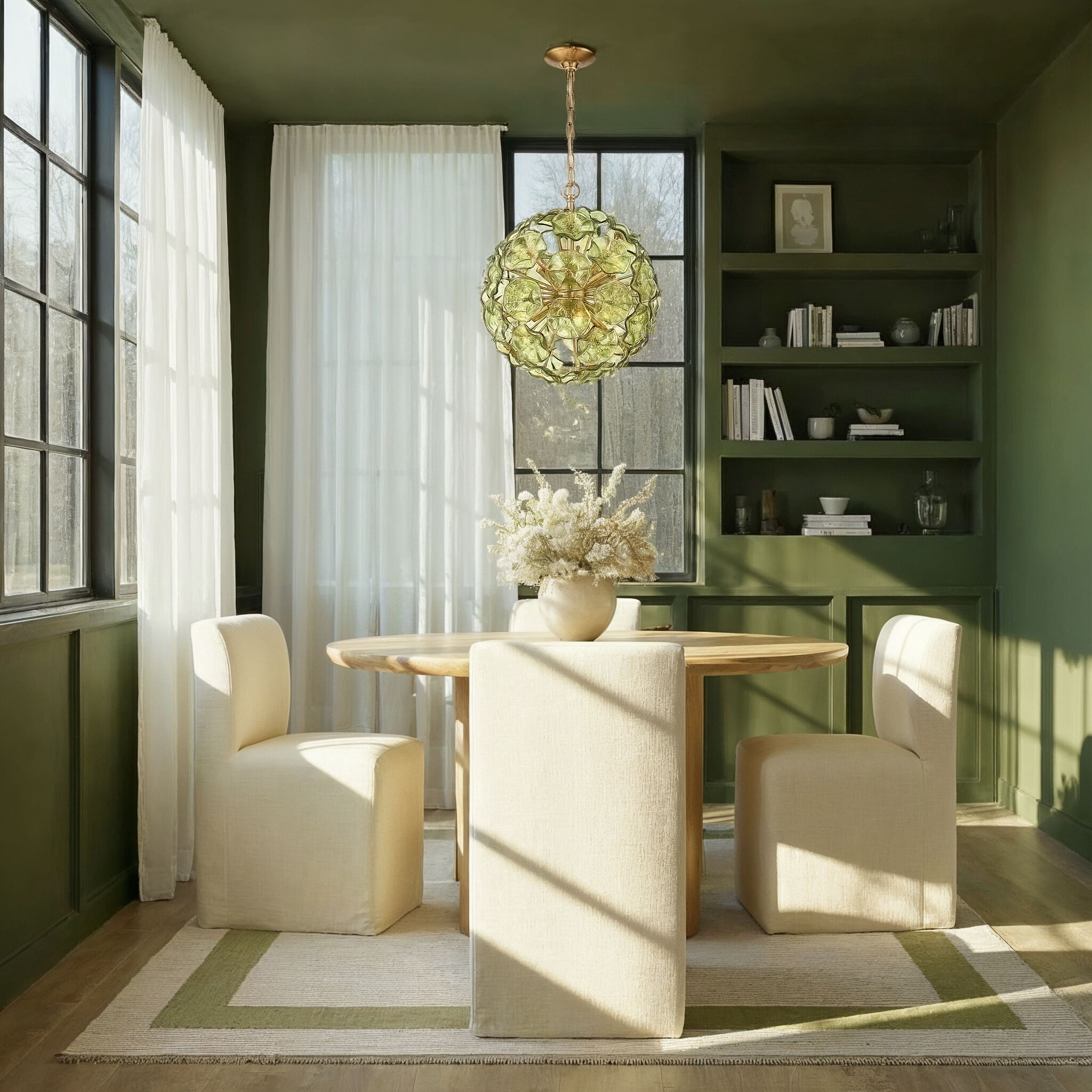 Esme 6 Light 18.25 inch Aged Brass Chandelier Ceiling Light