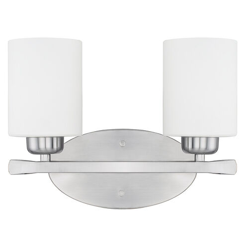 Dixon 2 Light 13 inch Brushed Nickel Vanity Light Wall Light