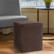 Universal Bella Chocolate Cube Ottoman Replacement Slipcover, Ottoman Not Included