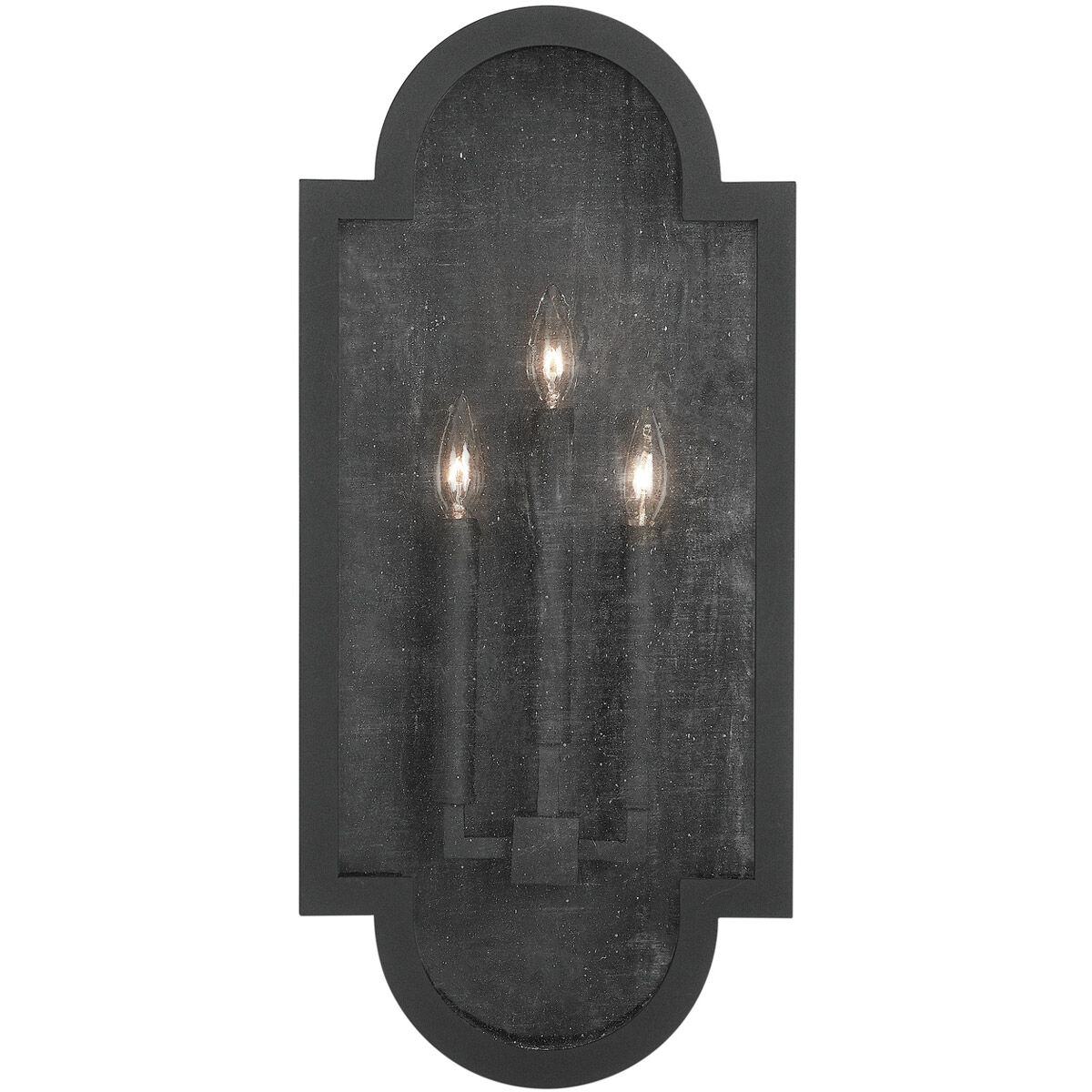 Monroe 3 Light 25 inch Black Outdoor Wall Mount