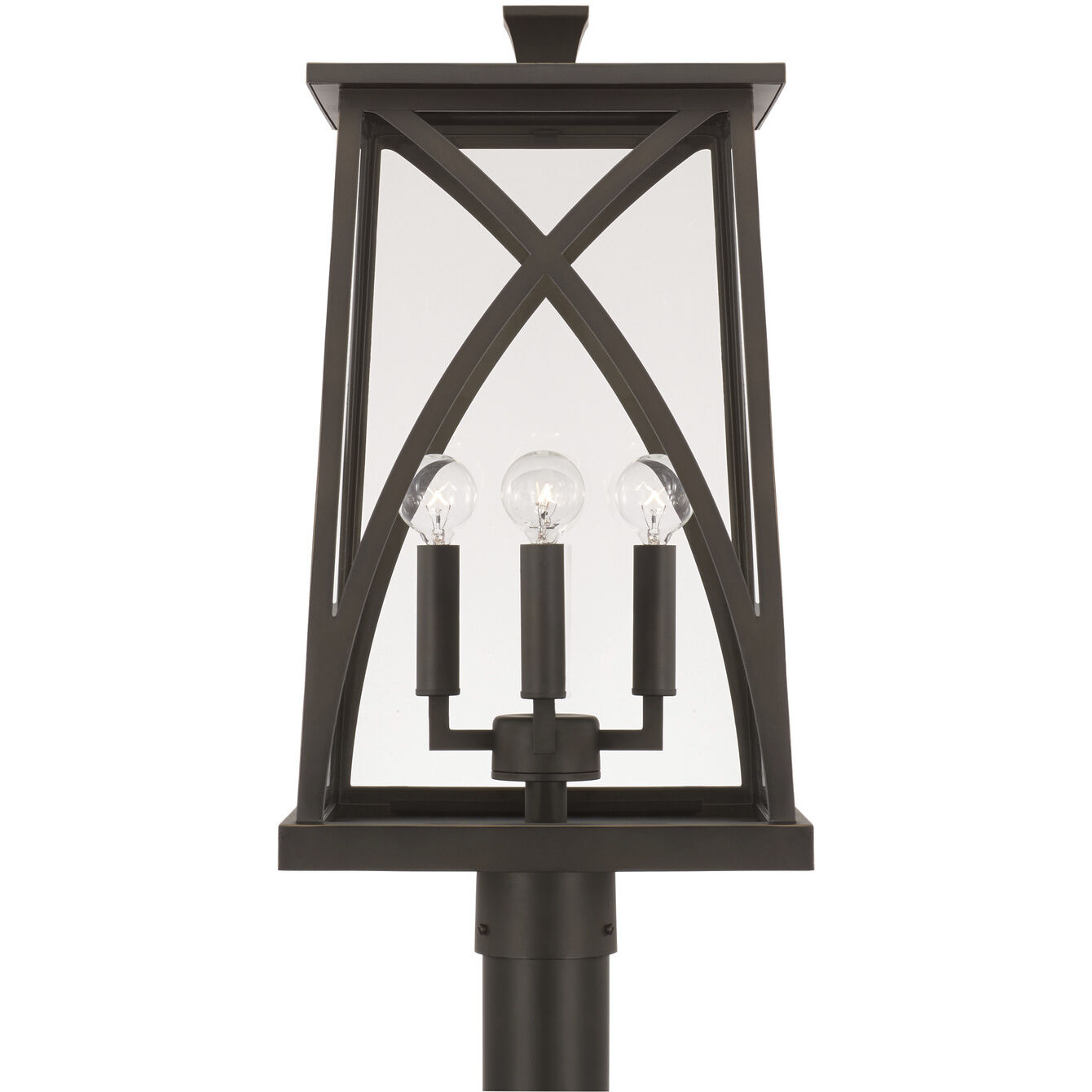 Marshall 4 Light 22 inch Oiled Bronze Outdoor Post Lantern