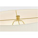 HABLE Pente 27 inch 75 watt Cracked Honey Table Lamp Portable Light