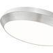 Quasars LED 20 inch Brushed Nickel Flush Mount Ceiling Light