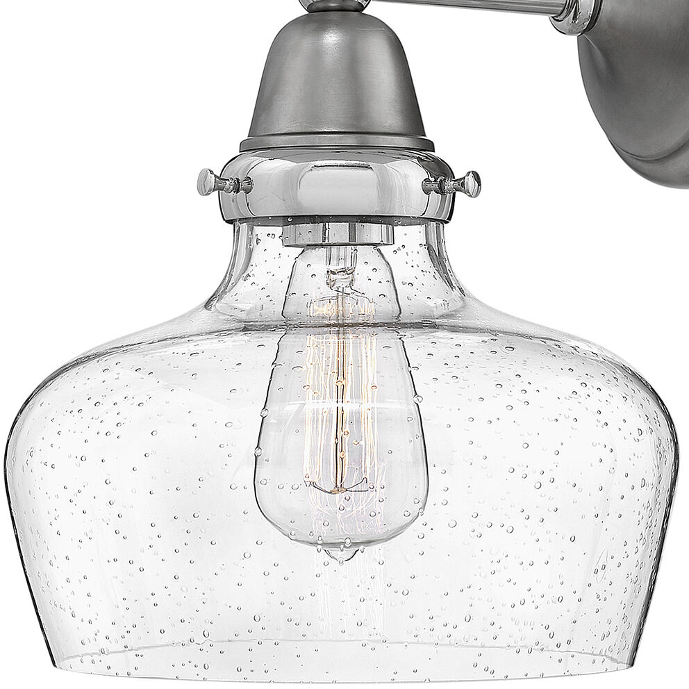 Academy 1 Light 10 inch English Nickel with Polished Nickel Indoor Wall Sconce Wall Light