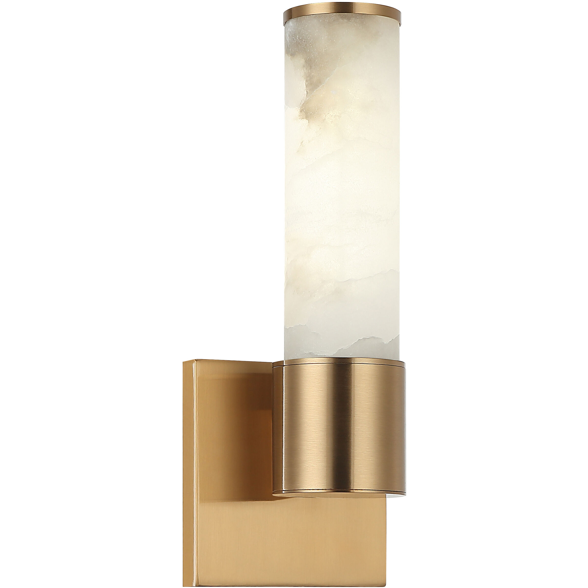 London LED 4.75 inch Aged Gold Brass Wall Sconce Wall Light