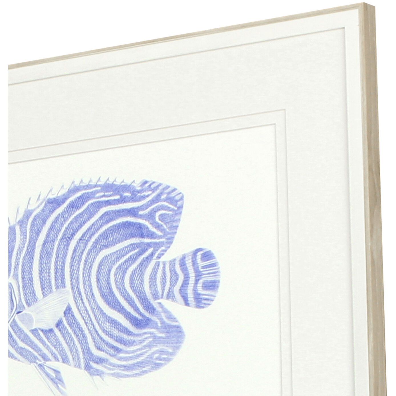 Animals Blue and White Framed Art