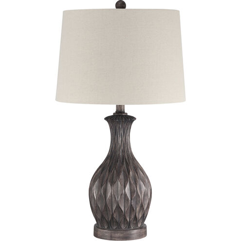 Bejamin 26.75 inch 60 watt Painted Brown Table Lamp Portable Light