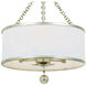 Broche 3 Light 14 inch Antique Silver Semi Flush Ceiling Light