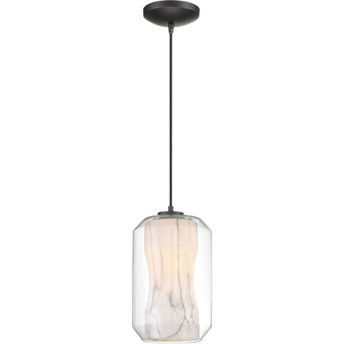 I-Biza LED 7 inch Black Pendant Ceiling Light