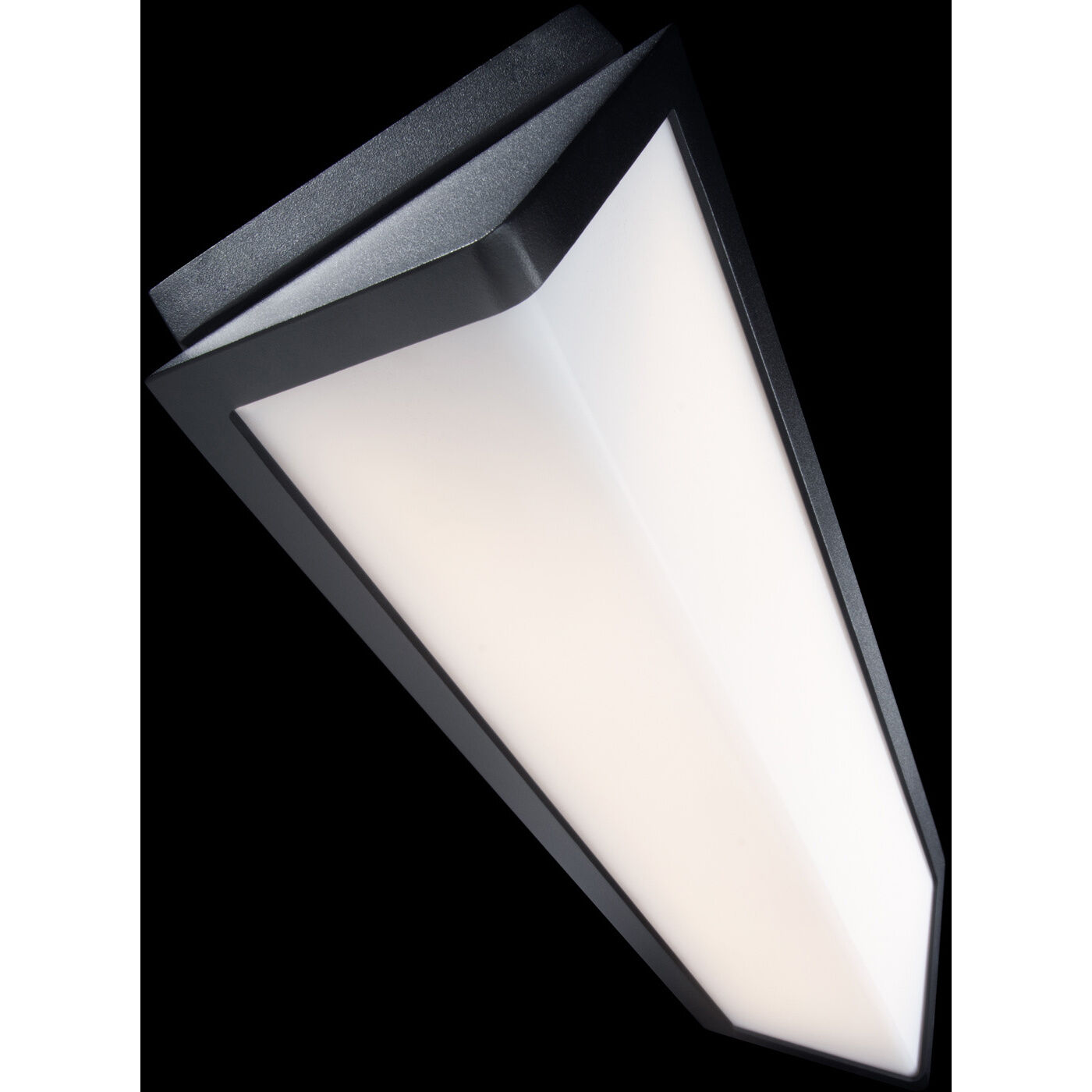 Corte LED 15.38 inch Black Outdoor Wall Light in 3000K, dweLED