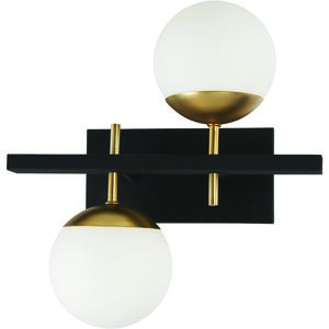 Alluria 2 Light 16 inch Weathered Black W/Autumn Gold Wall Sconce Wall Light