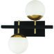 Alluria 2 Light 16 inch Weathered Black W/Autumn Gold Wall Sconce Wall Light