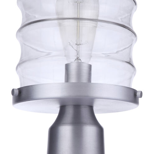 Canon 1 Light 14.13 inch Satin Aluminum Outdoor Post Mount