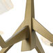 Down the Wrong Path 4 Light 45 inch Brass Kisser Pendant Ceiling Light