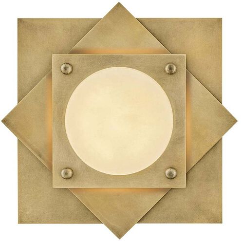 Claude LED 15.5 inch Heritage Brass Flush Mount Ceiling Light