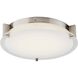 Matrix LED 11.8 inch Brushed Nickel Flush Mount Ceiling Light