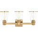 C&M by Chapman & Myers Alessa 3 Light 22.13 inch Burnished Brass Bath Vanity Wall Sconce Wall Light