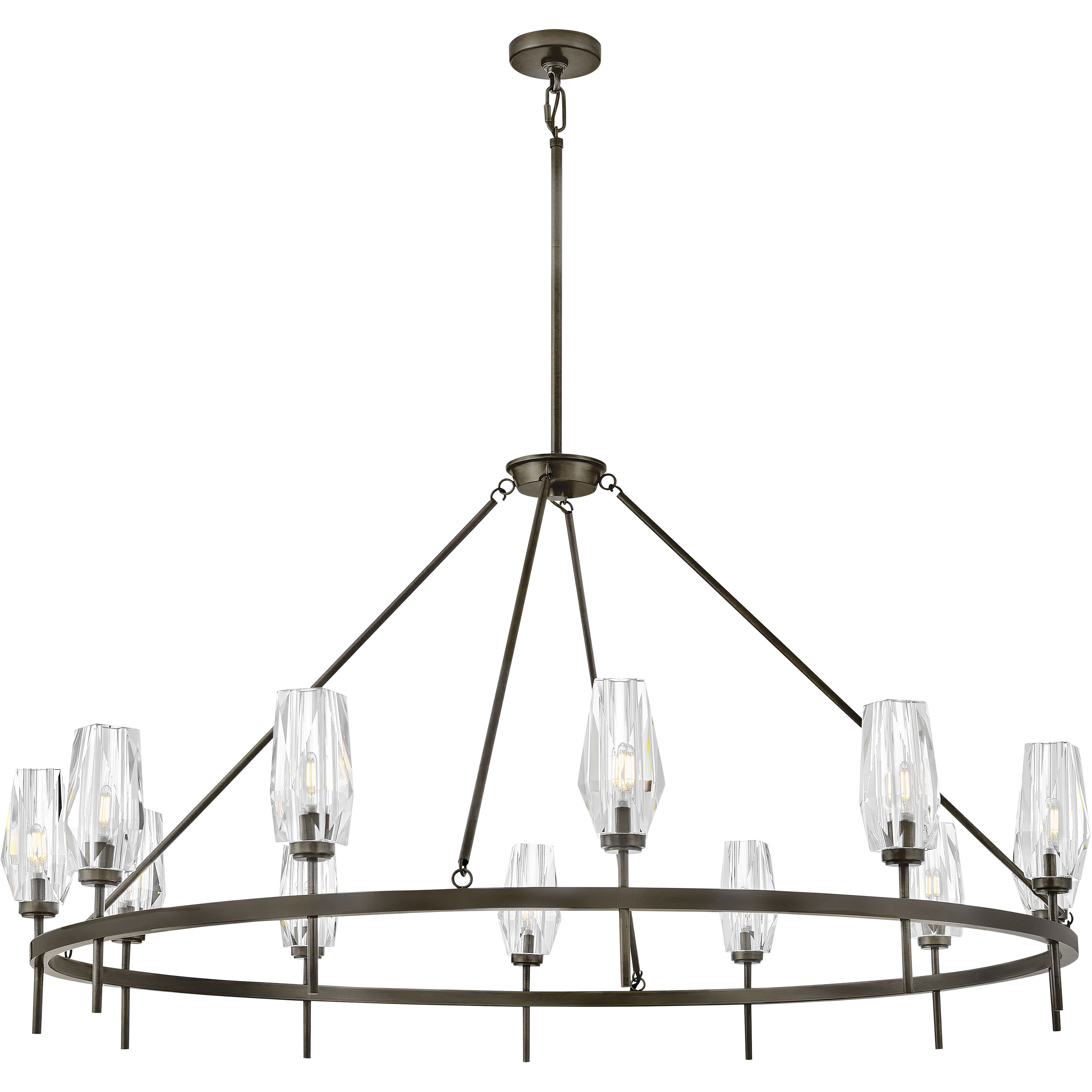 Ana 12 Light 58 inch Black Oxide Chandelier Ceiling Light
