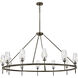 Ana 12 Light 58 inch Black Oxide Chandelier Ceiling Light