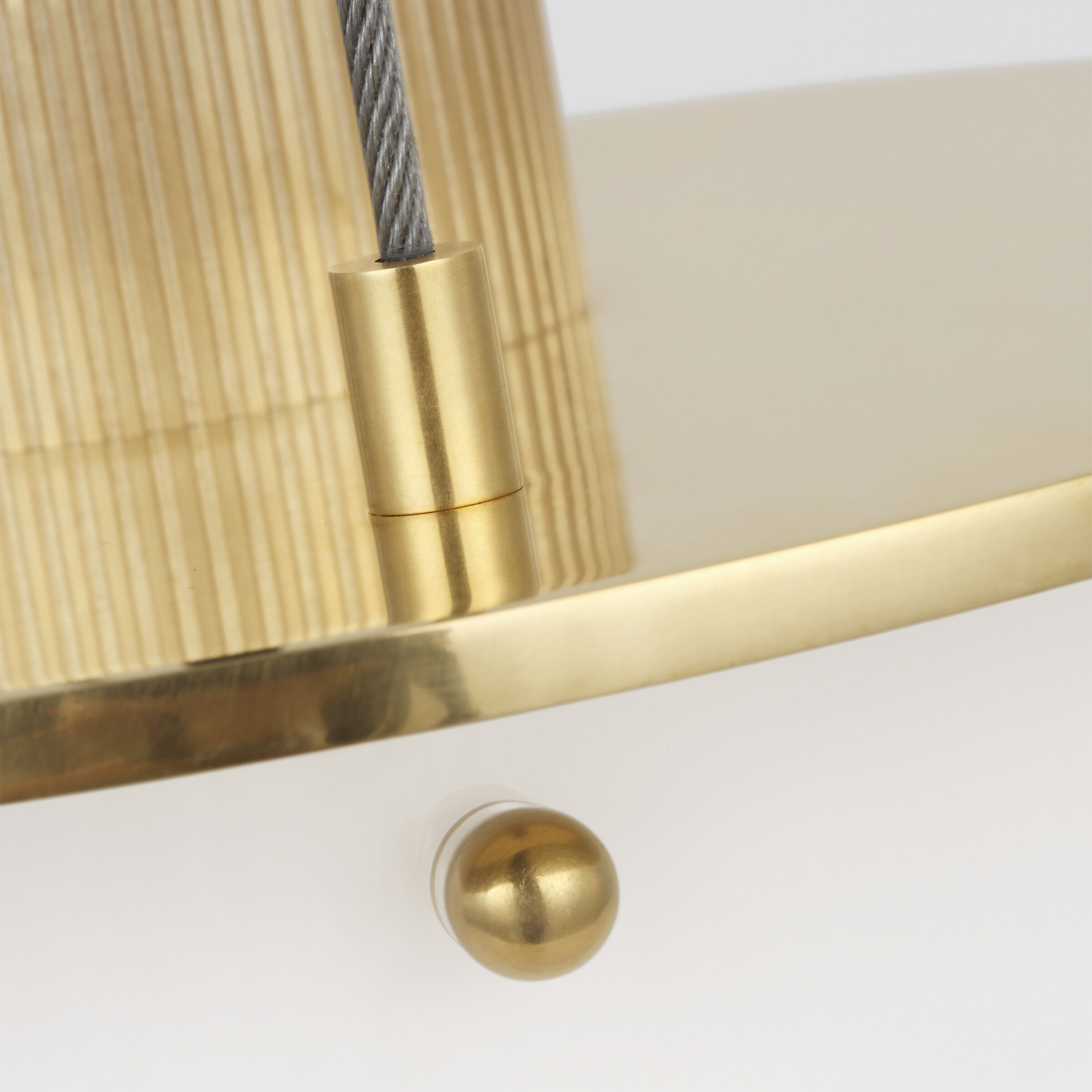 Ray Booth Elias LED 9 inch Antique-Burnished Brass Floating Pendant Ceiling Light