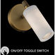 Zayle 9 inch 7 watt Aged Brass Task Light Portable Light