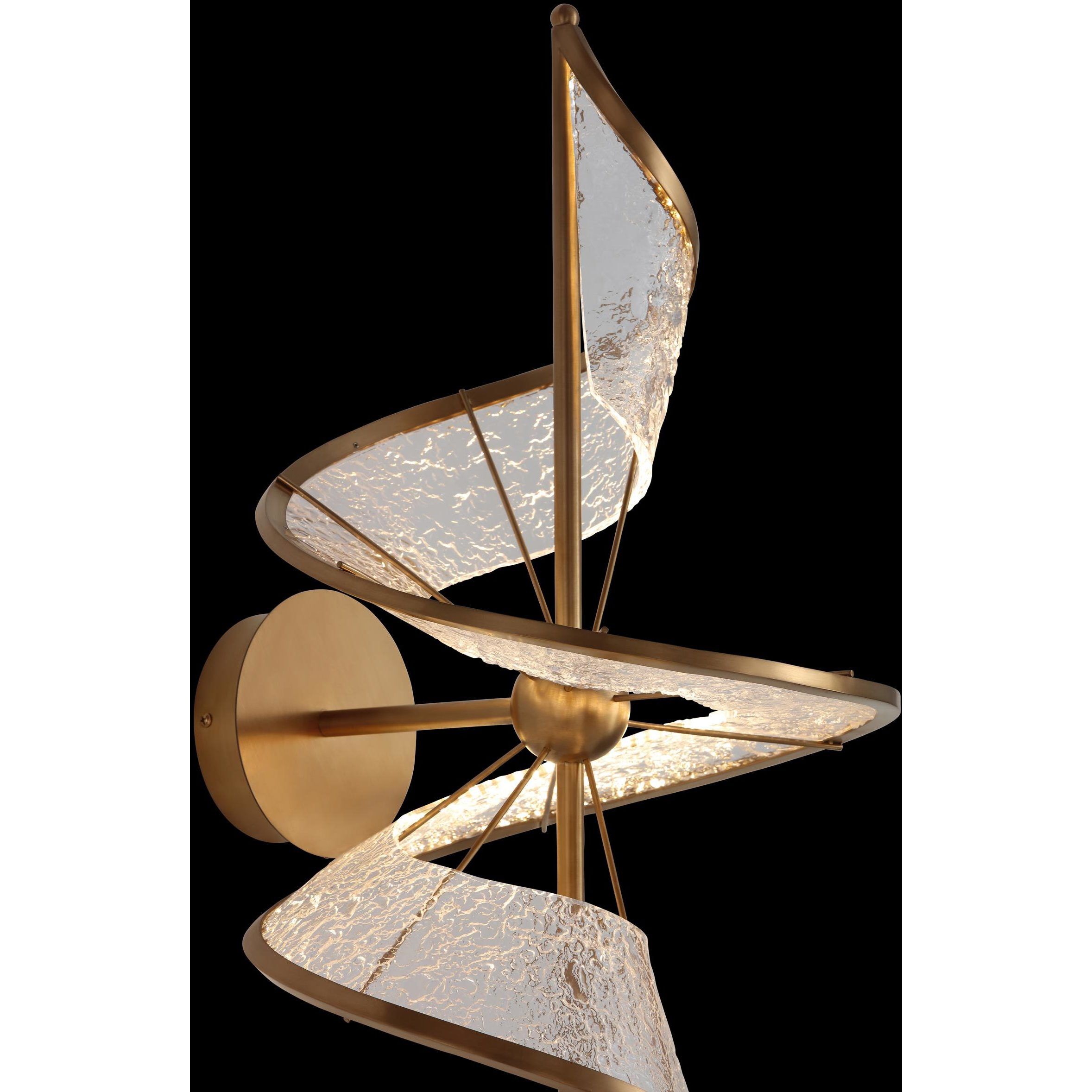 Ziva Aurora LED 13 inch Brushed Champagne Wall Sconce Wall Light