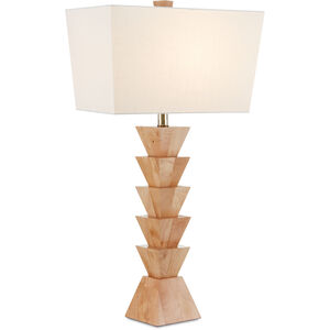 Elmstead 31.5 inch 150 watt Natural Wood Table Lamp Portable Light