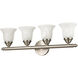 Neptune 4 Light 24 inch Brushed Nickel Bath Vanity Wall Light