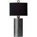 Reflection 32 inch 100 watt Pewter Table Lamp Portable Light 