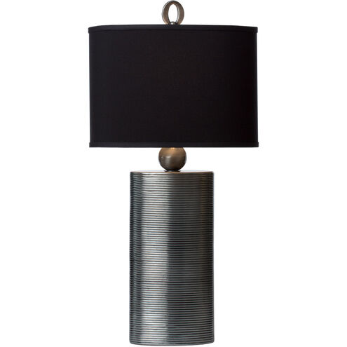 Reflection 32 inch 100 watt Pewter Table Lamp Portable Light
