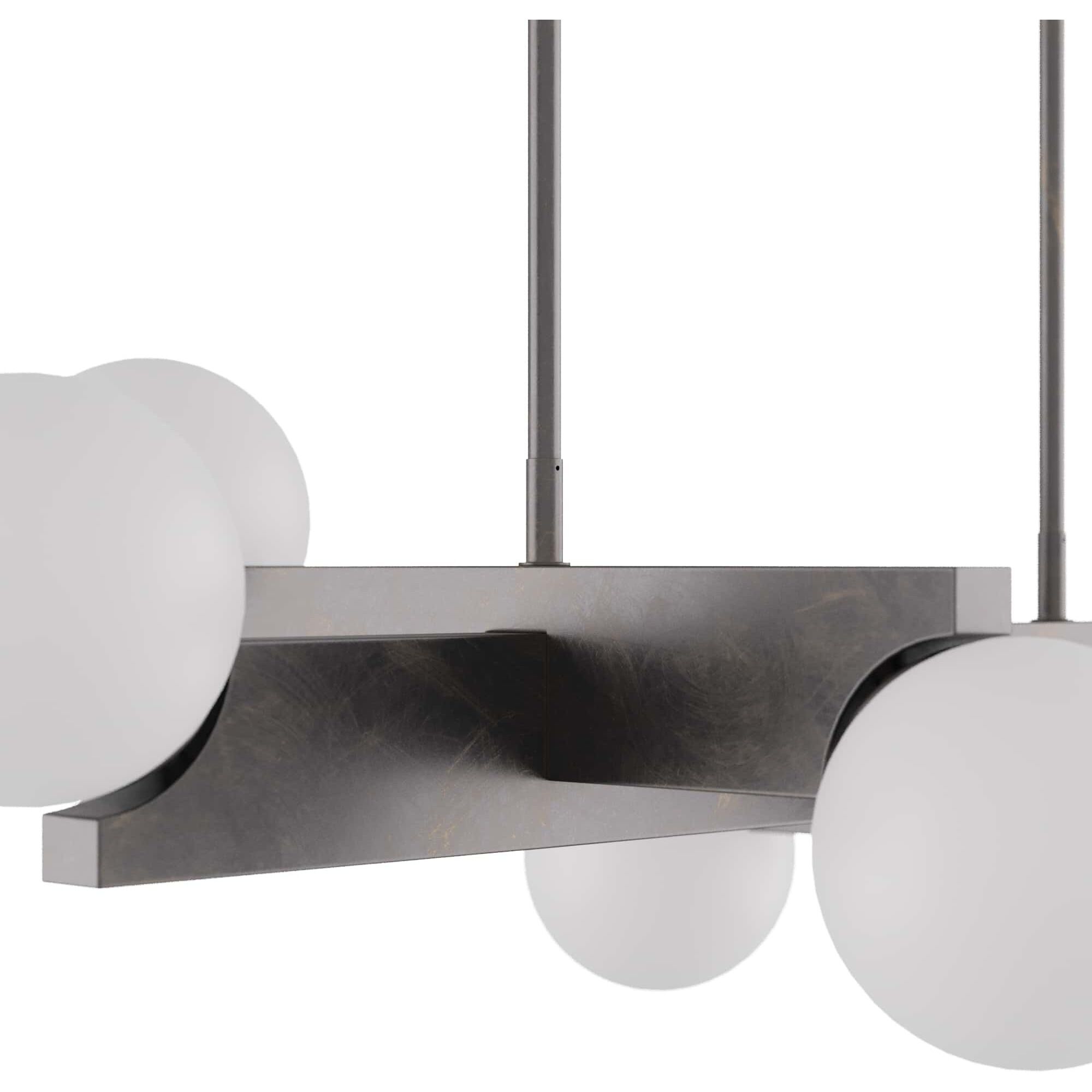 Tallow 6 Light 46 inch English Bronze Linear Chandelier Ceiling Light