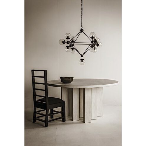 Pluto 13 Light 44.5 inch Matte Black Chandelier Ceiling Light, Small