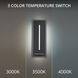 Midnight 1 Light 16 inch Black Outdoor Wall Light in 4000K, 16in.
