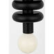 Drew & Jonathan Malcolm 1 Light 4.72 inch Midnight Black Flush Mount Ceiling Light