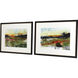 Long Way Home Green and Black and Blue and Red Framed Art