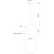 Monae LED 7.88 inch Black Pendant Ceiling Light