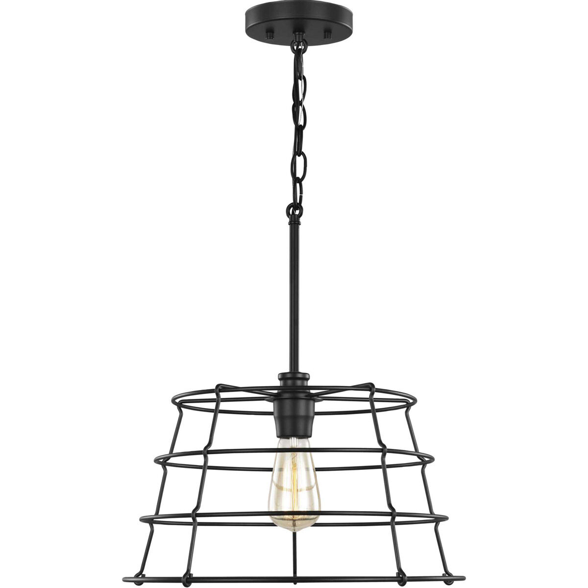 Chambers 1 Light 16.38 inch Matte Black Pendant Ceiling Light