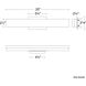 Lanza LED 20 inch Aged Brass Bath Vanity & Wall Light