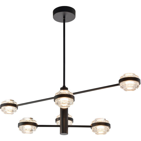 Milano Series 17 inch Black Chandelier Ceiling Light, Artisan Collection