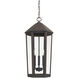 Ellsworth 3 Light 13 inch Oiled Bronze Outdoor Hanging Lantern