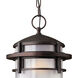 Reef 1 Light 9 inch Victorian Bronze Outdoor Hanging Lantern