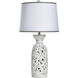 Fiora 32.5 inch 100 watt Aged Loutraki White and White Table Lamp Portable Light