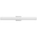 Signature 1 Light 36 inch Brushed Steel Vanity Light Wall Light, Large