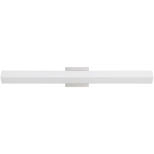Signature 1 Light 36 inch Brushed Steel Vanity Light Wall Light, Large