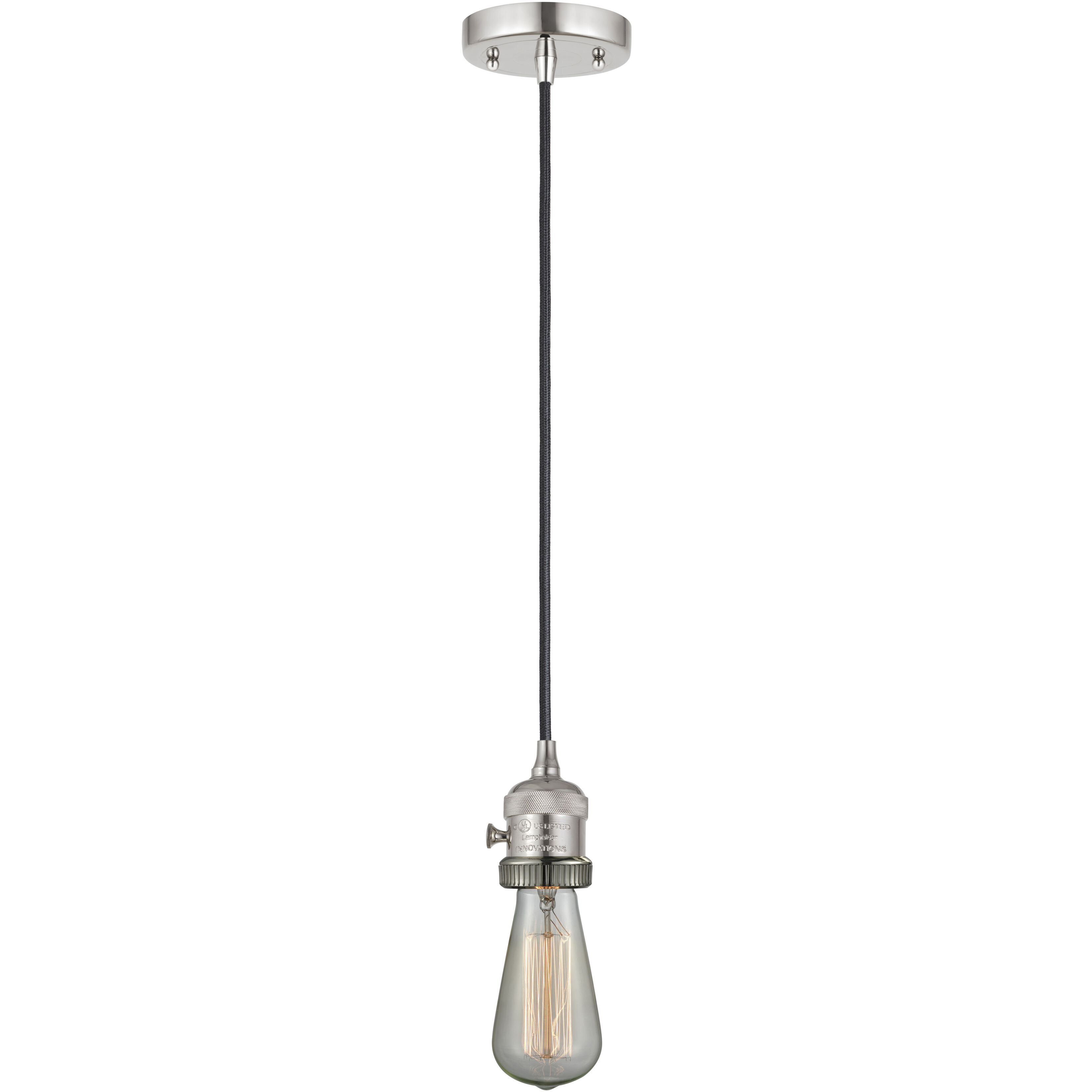 Franklin Restoration Oxford LED 11.75 inch Polished Nickel Mini Pendant Ceiling Light in Clear